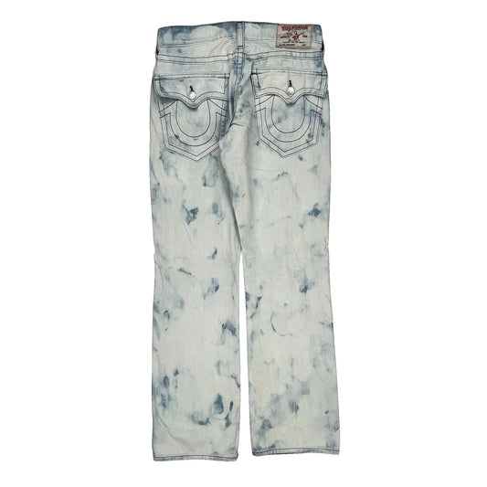 True Religion Tie-Dye Jeans - 36W UK 14 Light Wash Cotton