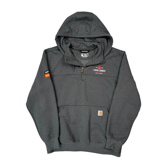 Vintage Carhartt 1/4 Zip - Large Grey Cotton Blend
