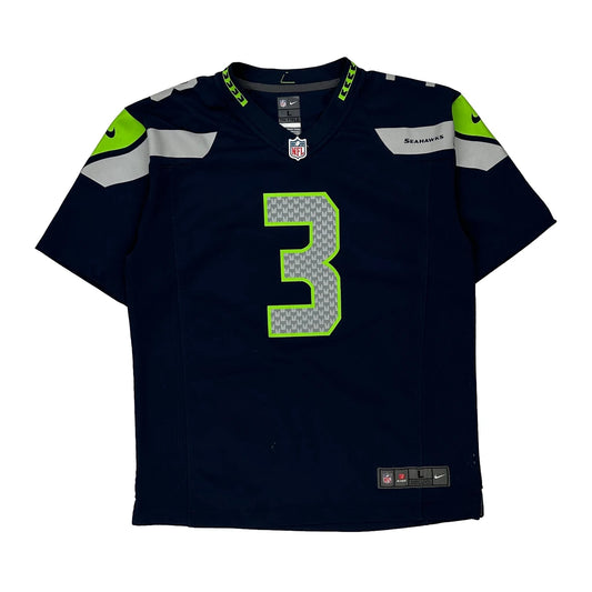 Age 14-16 Seattle Seahawks Nike Jersey - Large Navy Polyester
