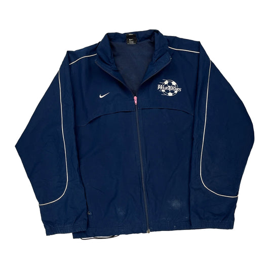 Warriors Nike Football Track Jacket - Small Navy Polyester