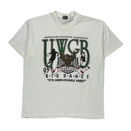 Midwestern Collegiate Tournament Fruit Of The Loom College T-Shirt - XL White Cotton Blend