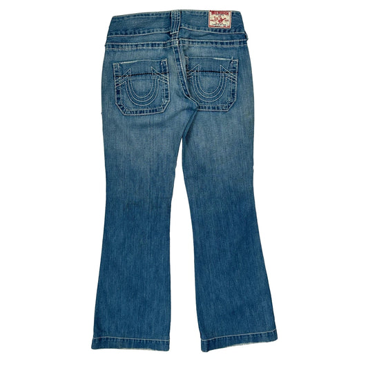 True Religion Boot Cut Jeans - 30W UK 8 Blue Denim