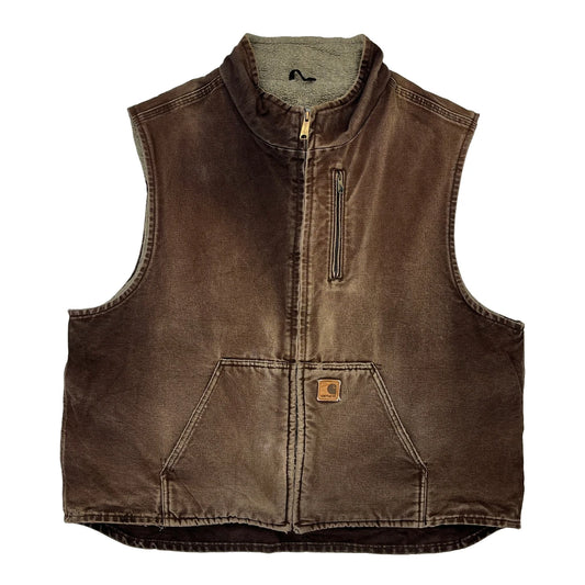 Carhartt Dkb Gilet - 2XL Brown Cotton