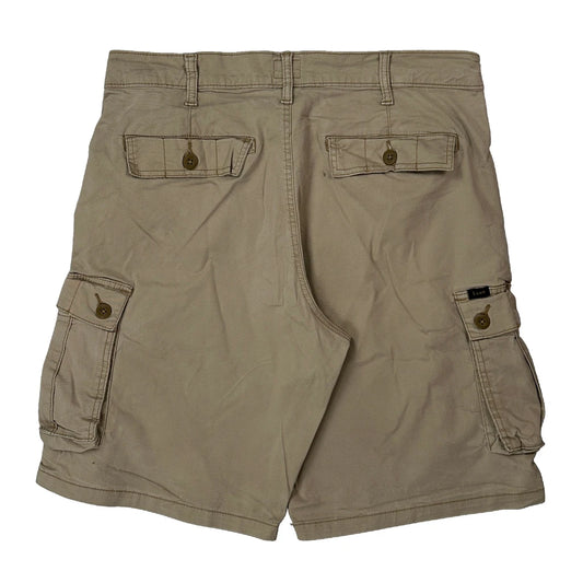 Vintage Lee Cargo Shorts - 34W 10L Beige Cotton
