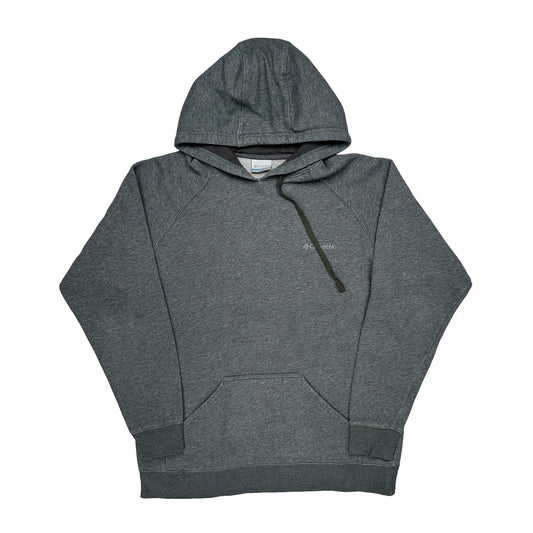 Vintage Columbia Hoodie - Large Grey Cotton