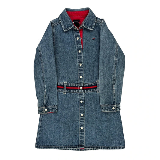 Age 6 Tommy Hilfiger Dress - Small Blue Cotton