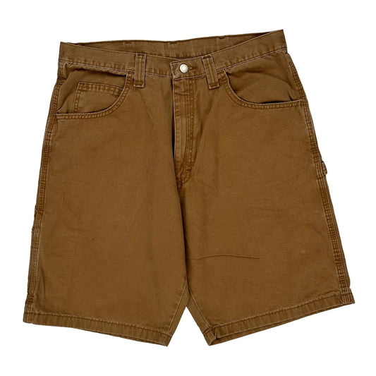 Wrangler Carpenter Shorts - 34W 10L Brown Cotton