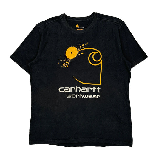 Carhartt Graphic T-Shirt - Large Black Cotton