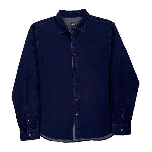 Armani Exchange Shirt - Large Navy Cotton