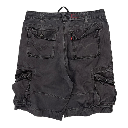 Levis Cargo Shorts - 36W 11L Grey Cotton
