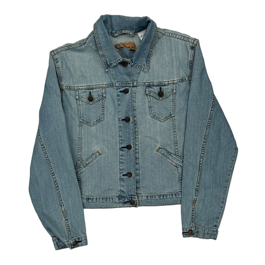 Levis Denim Jacket - Large Light Wash Cotton Blend