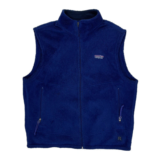 Made In USA Patagonia Gilet - Large Blue Polyester