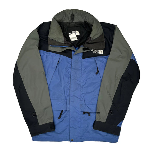 Vintage The North Face Waterproof Ski Jacket - Large Blue Nylon