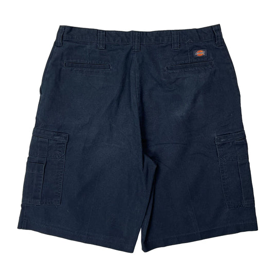 Vintage Dickies Cargo Shorts - 36W 11L Navy Cotton
