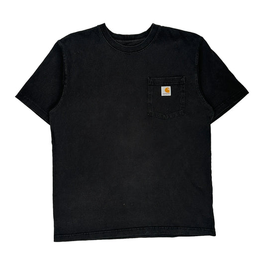 Carhartt T-Shirt - Medium Black Cotton