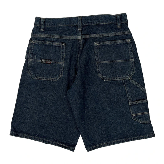 Wrangler Denim Shorts - 29W 11L Dark Wash Denim