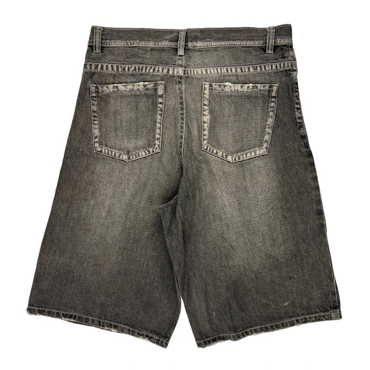 Conic Denim Shorts - 38W 11L Grey Cotton