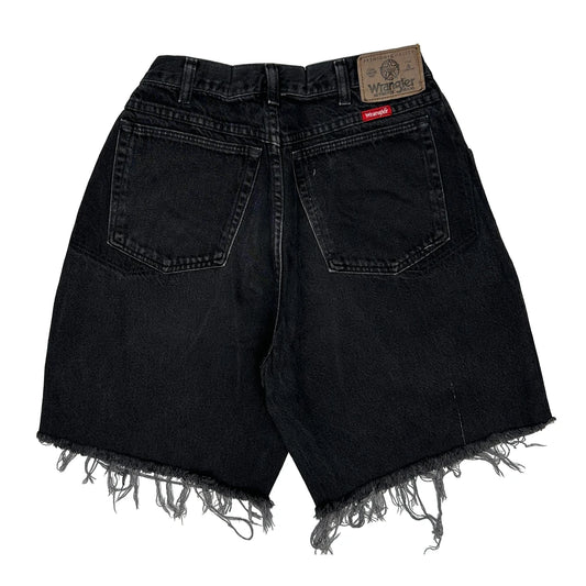 Wrangler Denim Shorts - 27W 9L Black Denim