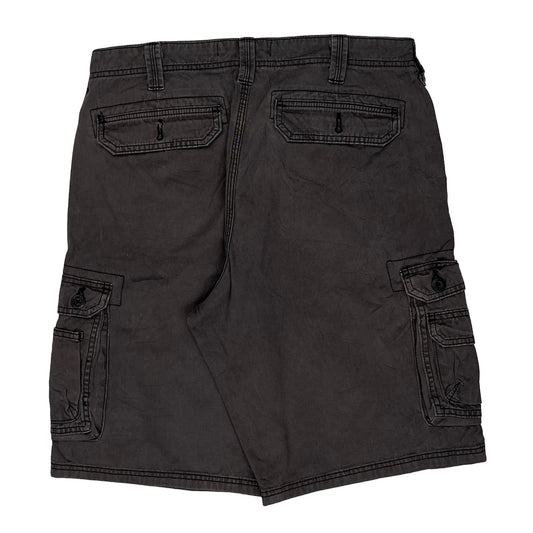 Vintage Lee Cargo Shorts - 34W 11L Grey Cotton