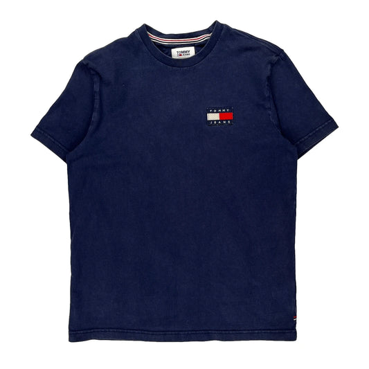 Tommy Jeans T-Shirt - Medium Navy Cotton