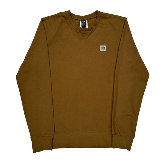 Vintage Circular Design The North Face Sweatshirt - Large Brown Cotton