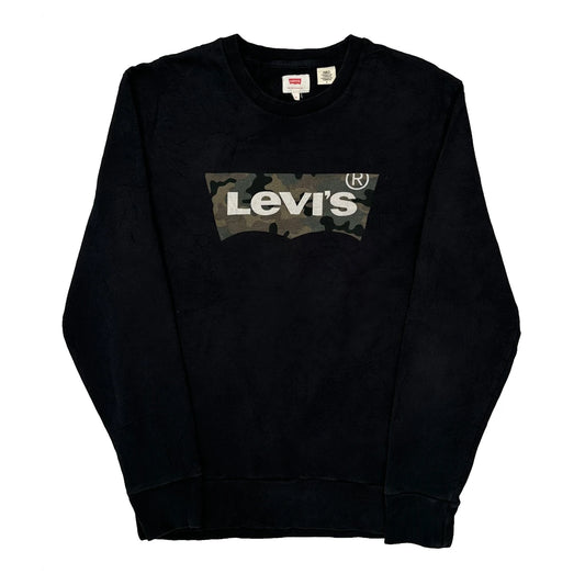 Levis Camo Sweatshirt - Medium Black Cotton