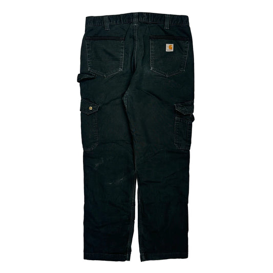 Vintage Carhartt Carpenter Trousers - 36W 32L Black Cotton