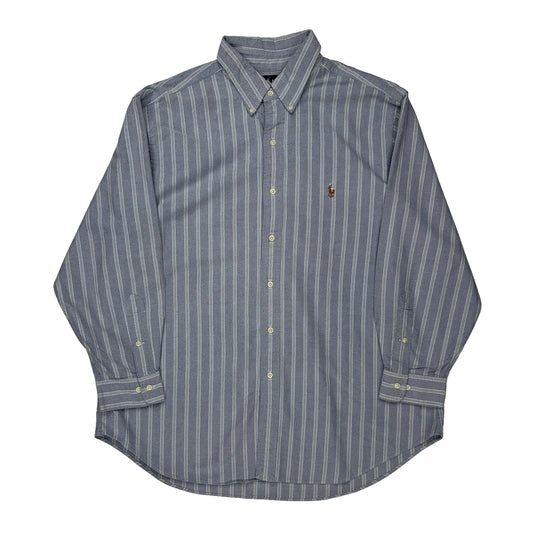 Ralph Lauren Striped Shirt - XL Blue Cotton