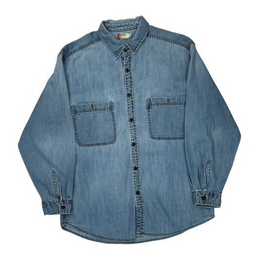 Levis Denim Shirt - Large Blue Cotton