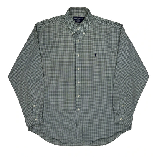 Blake Shirt Ralph Lauren Checked Shirt - Large Green Cotton