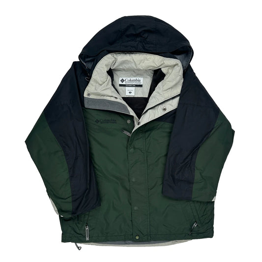 Vintage Columbia Ski Jacket - Medium Green Polyester