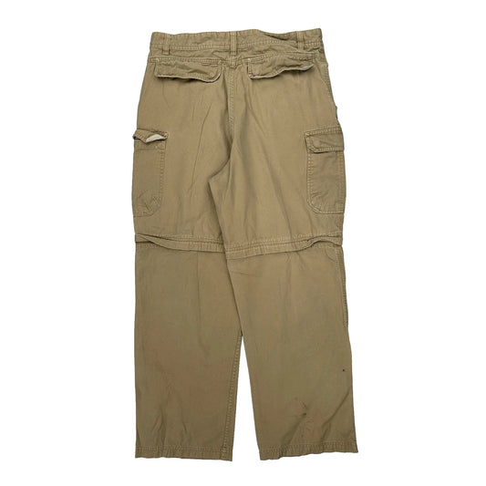 Unbranded Cargo Trousers - 34W 32L Beige Cotton