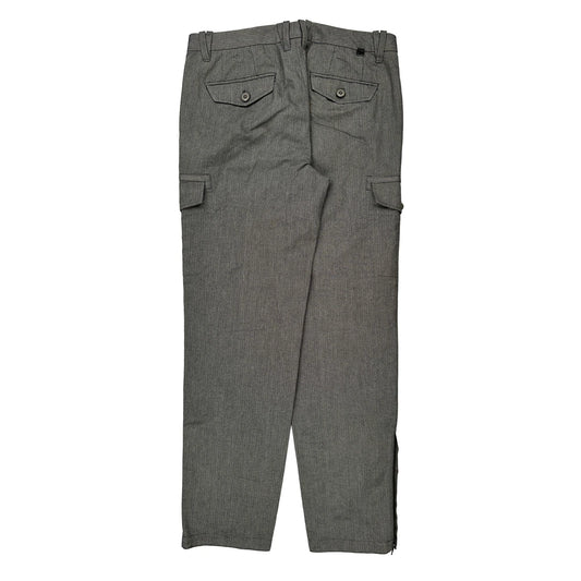 Armani Exchange Cargo Trousers - 34W 33L Grey Cotton Blend