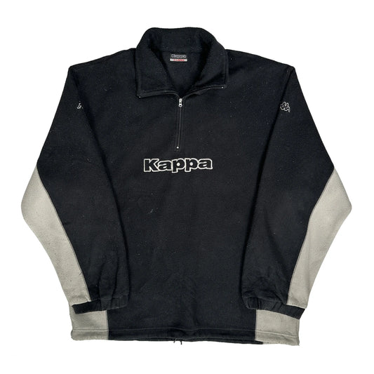 Vintage Kappa Fleece - XL Black Polyester