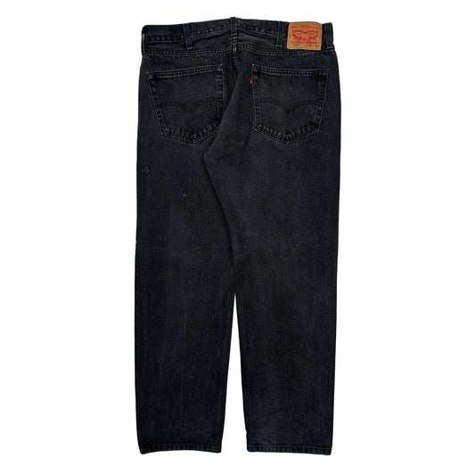 505 Levis Jeans - 36W 30L Black Cotton