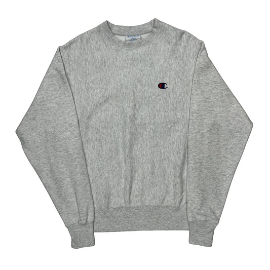 Vintage Reverse Weave Champion Sweatshirt - Small Grey Cotton