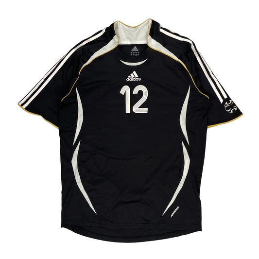Number 12 Adidas Jersey - Large Black Polyester