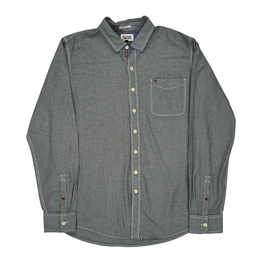 Hilfiger Denim Checked Shirt - 2XL Black & White Cotton