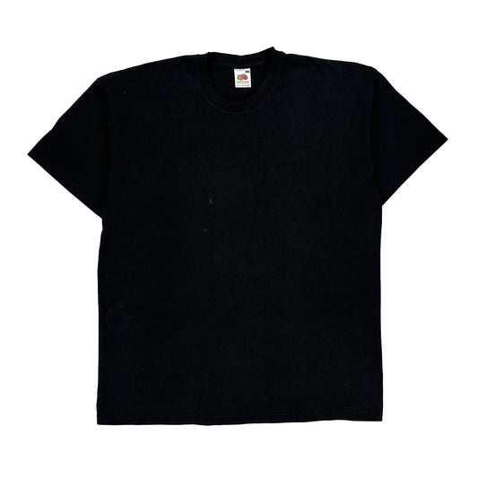 Fruit Of The Loom T-Shirt - Large Black Cotton