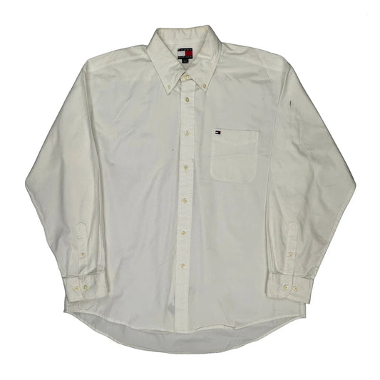 Vintage Tommy Hilfiger Shirt - XL White Cotton