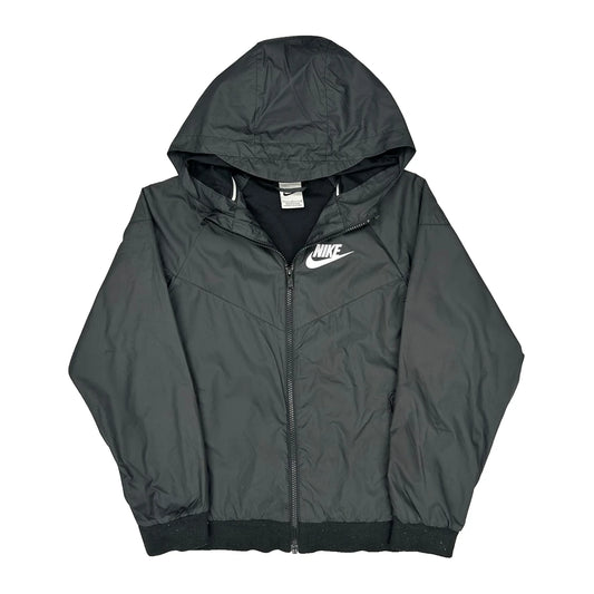 Nike Windbreaker - Large Grey Polyester