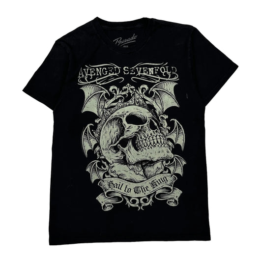 Avanged Sevenfold Bravado Band T-Shirt - Medium Black Cotton