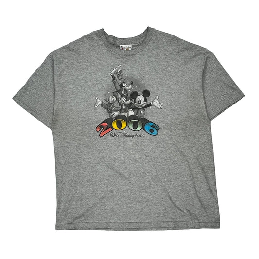 2006 Disney T-Shirt - XL Grey Cotton