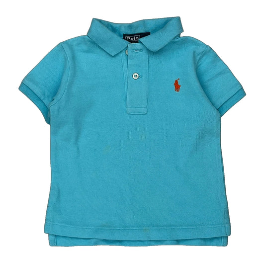 12 Months Polo By Ralph Lauren Polo Shirt - 3XS Blue Cotton