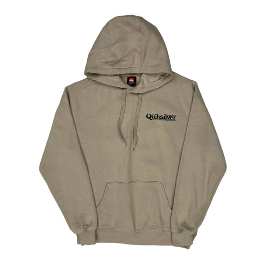 Vintage Quiksilver Hoodie - Small Beige Cotton