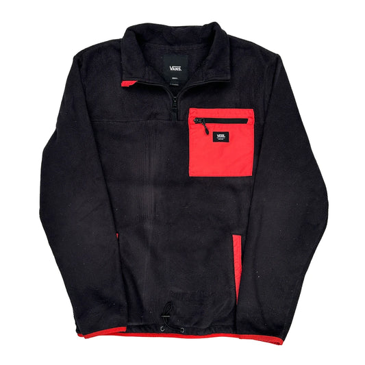 Vans Contrast Stitch Fleece - Small Black Polyester