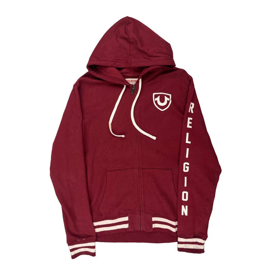 True Religion Hoodie - XL Burgundy Cotton