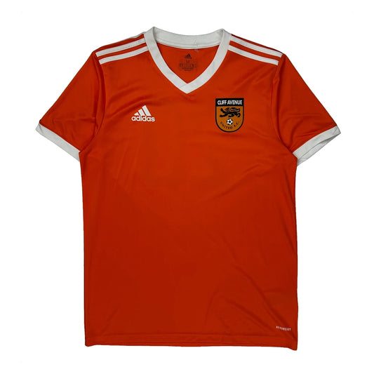 Vintage Cliff Avenue United Fc Adidas Football Shirt - Medium Orange Polyester