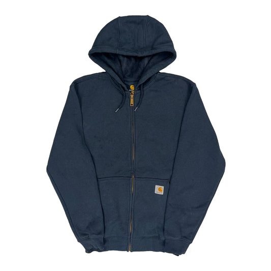 Carhartt Hoodie - Small Navy Cotton Blend