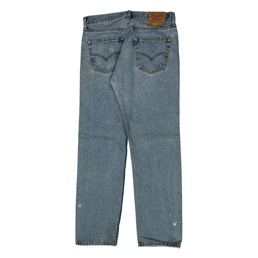 501 Levis Jeans - 32W 31L Light Wash Cotton